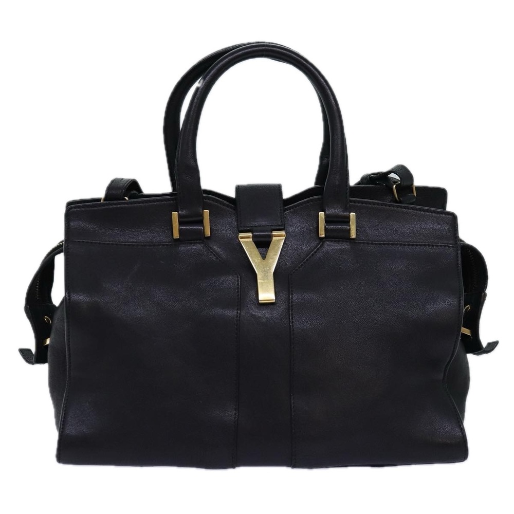 SAINT LAURENT Cavass Chic Mini Hand Bag Leather 2way Black 311222 Auth yk12857 - Picture 13 of 16